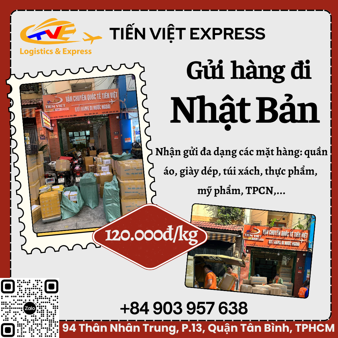 Gửi hàng đi Nhật Bản  - Tiến Việt Express
